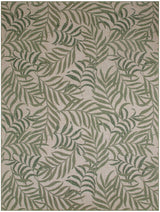 Nourison Garden Oasis Goa01 Ivory Green Rug - Nourison - 99446943446