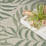 Nourison Garden Oasis Goa01 Ivory Green Rug - Nourison - 99446943446