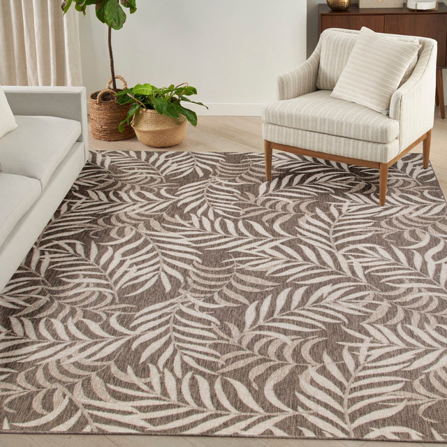 Nourison Garden Oasis Goa01 Mocha Rug - Nourison - 99446959133