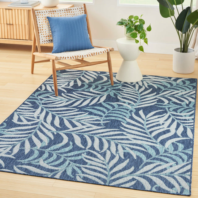 Nourison Garden Oasis Goa01 Navy Rug - Nourison - 99446959072