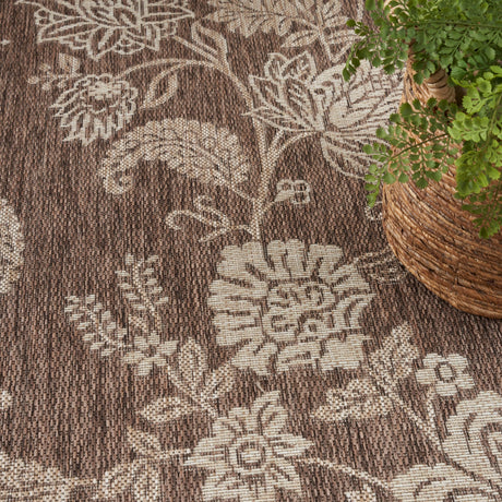 Nourison Garden Oasis Goa03 Mocha Rug - Nourison - 99446959393