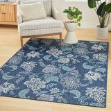 Nourison Garden Oasis Goa03 Navy Rug - Nourison - 99446959478
