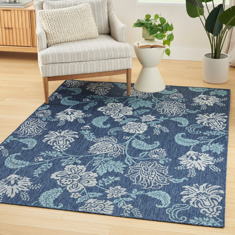Nourison Garden Oasis Goa03 Navy Rug - Nourison - 99446959478