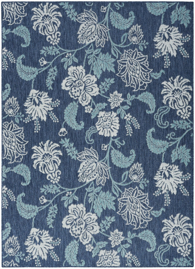 Nourison Garden Oasis Goa03 Navy Rug - Nourison - 99446959478