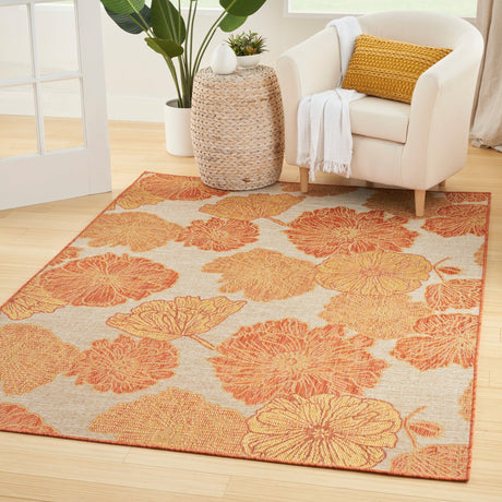 Nourison Garden Oasis Goa04 Coral Rug - Nourison - 99446959546