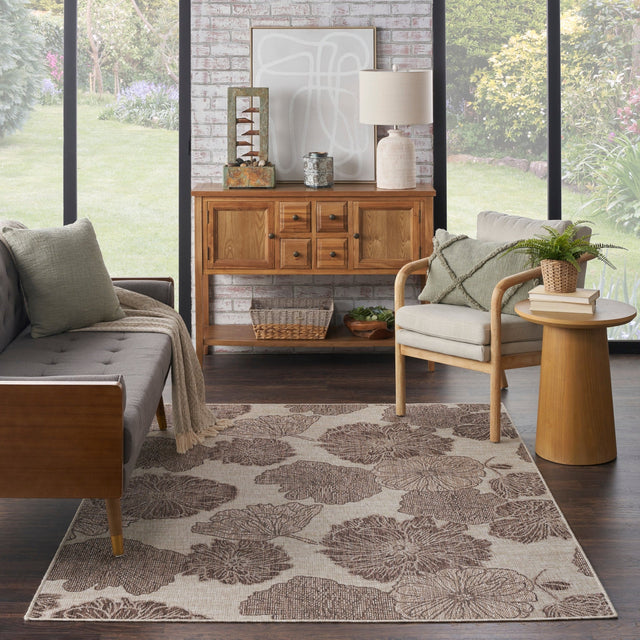 Nourison Garden Oasis Goa04 Natural Rug - Nourison - 99446959652