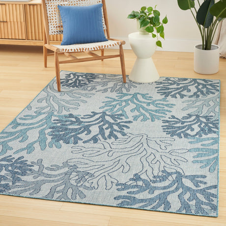 Nourison Garden Oasis Goa05 Blue Rug - Nourison - 99446959959