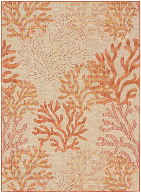 Nourison Garden Oasis Goa05 Coral Rug - Nourison - 99446959898