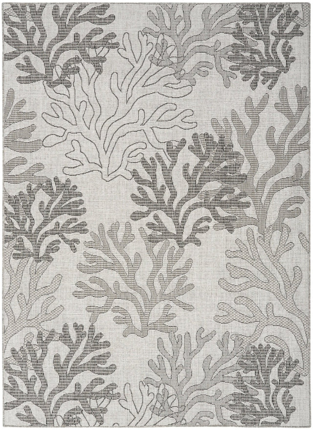 Nourison Garden Oasis Goa05 Grey Rug - Nourison - 99446959836