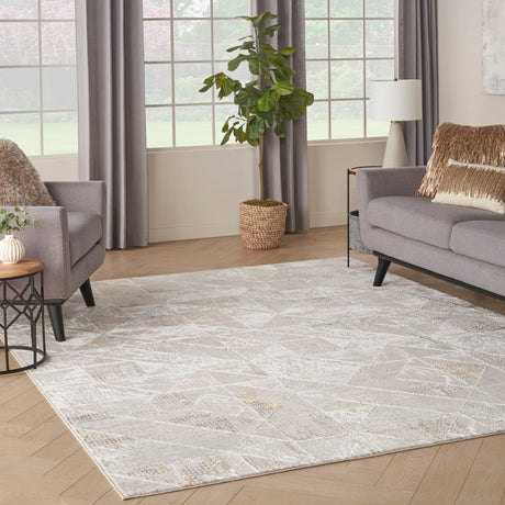 Nourison Glitz Glz04 Ivory/Multi Rug - Nourison - 99446134387