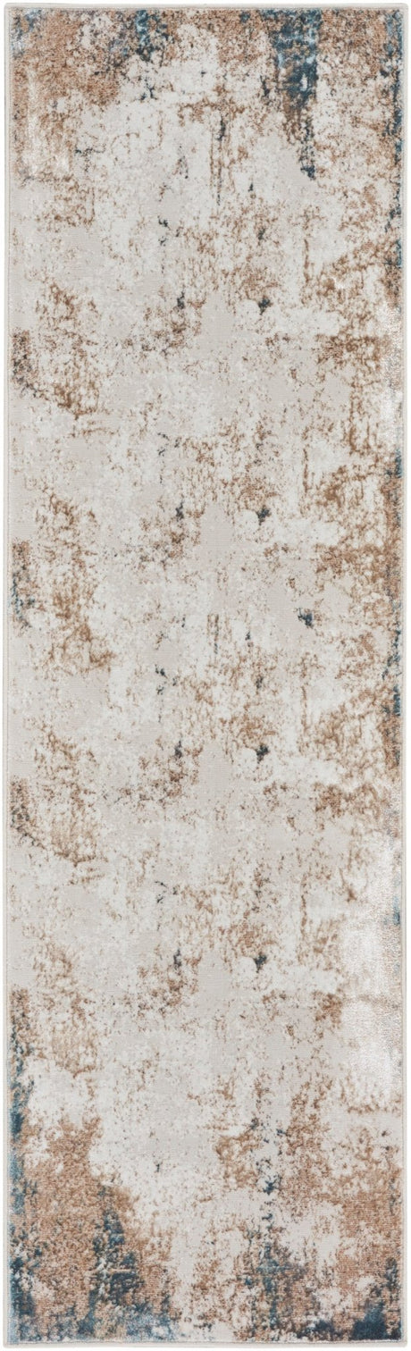 Nourison Glitz Glz06 Taupe/Multi Rug - Nourison - 99446134455