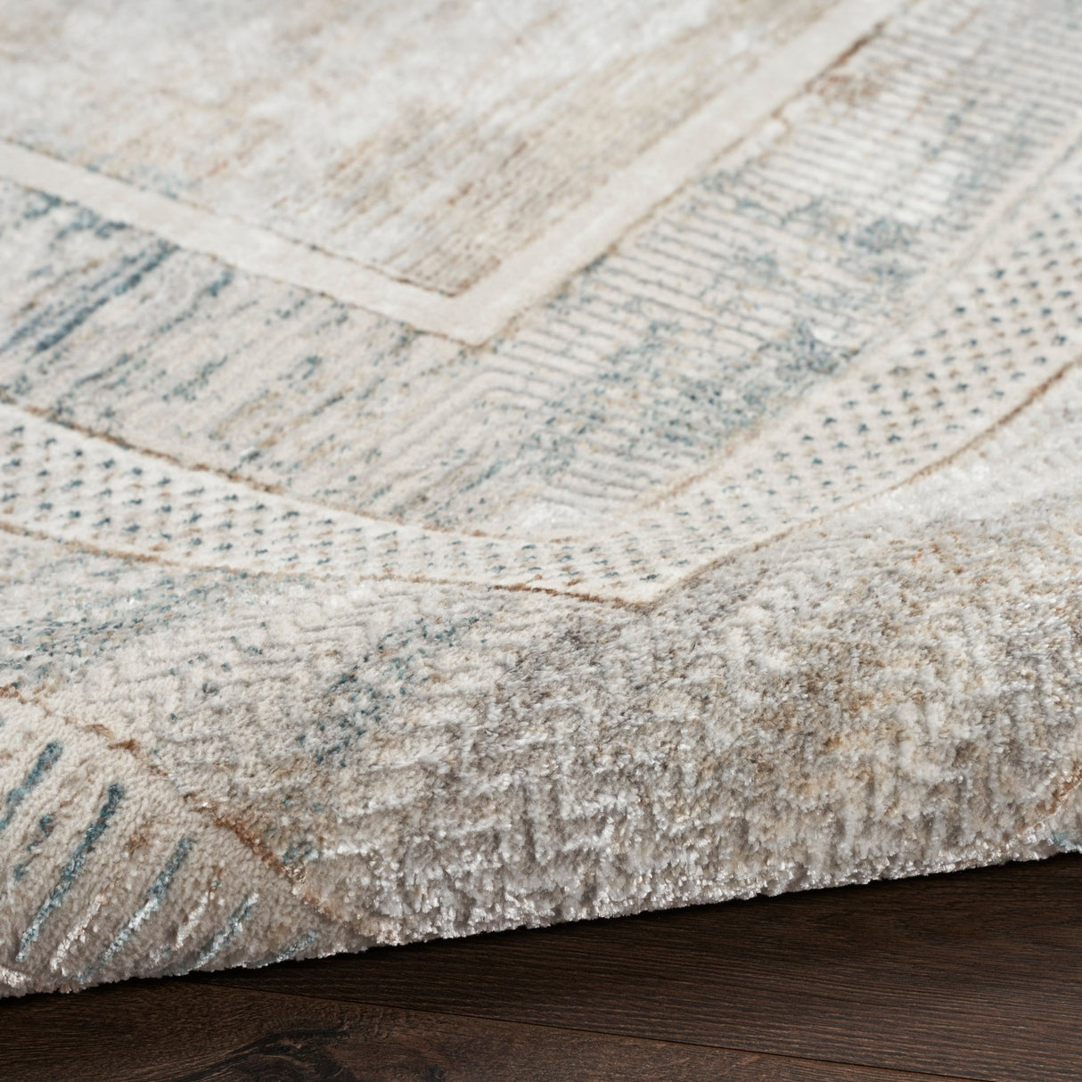 Nourison Glitz Glz07 Ivory Multicolor Rug - Nourison - 99446911902