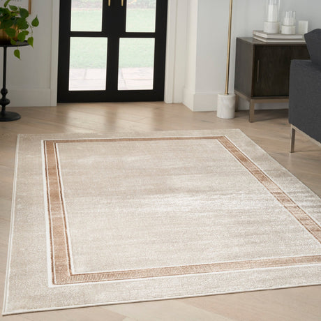 Nourison Glitz Glz08 Ivory Cream Rug - Nourison - 99446134677