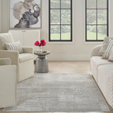 Nourison Glitz Glz09 Silver Grey Rug - Nourison - 99446911940