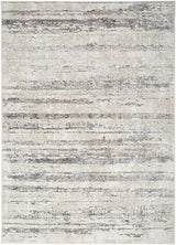 Nourison Glitz Glz10 Cream Grey Rug - Nourison - 99446911995