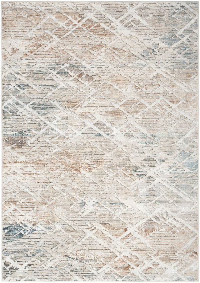 Nourison Glitz Glz11 Grey Multicolor Rug - Nourison - 99446912046