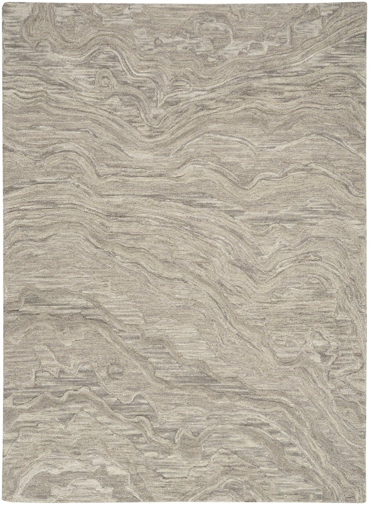Nourison Graceful Gru01 Grey Rug - Nourison - 99446939166