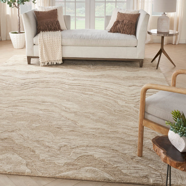 Nourison Graceful Gru01 Taupe Rug - Nourison - 99446939258