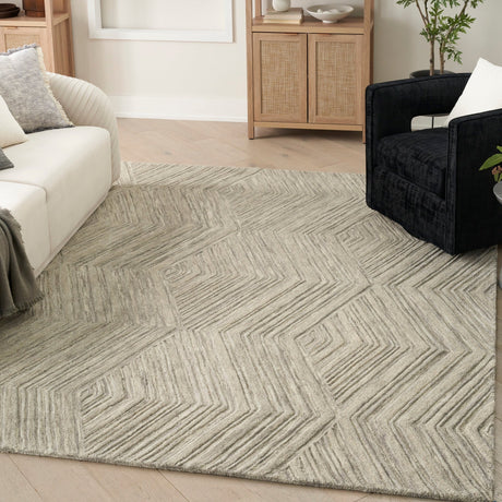 Nourison Graceful Gru03 Grey Rug - Nourison - 99446970718