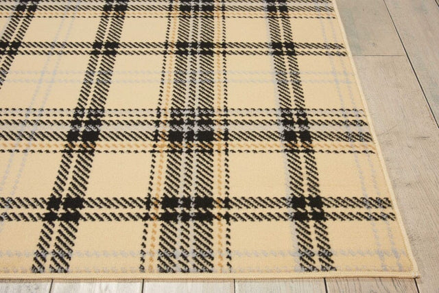 Nourison Grafix Grf03 Cream Black Rugs - Nourison - 99446809414