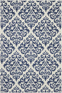 Nourison Grafix Grf06 White/Blue Rug - Nourison - 99446039699