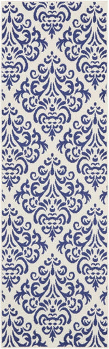 Nourison Grafix Grf06 White/Blue Rug - Nourison - 99446411662
