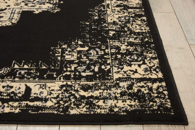 Nourison Grafix Grf14 Black Rugs - Nourison - 99446809643