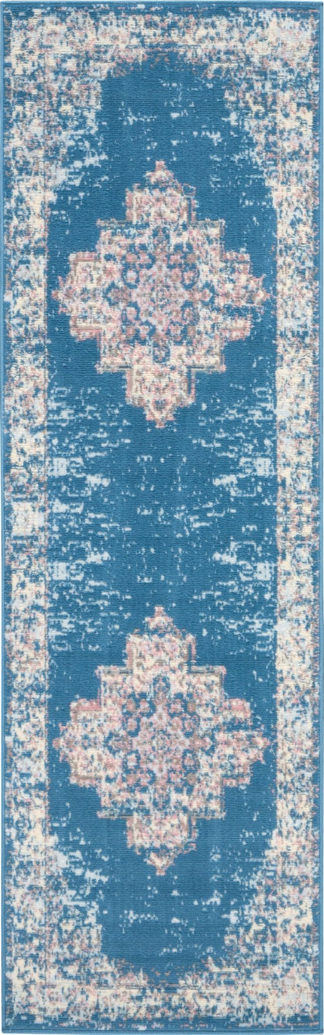 Nourison Grafix Grf14 Blue Rug - Nourison - 99446477866