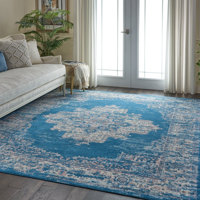 Nourison Grafix Grf14 Blue Rug - Nourison - 99446481566