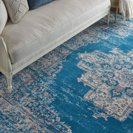 Nourison Grafix Grf14 Blue Rug - Nourison - 99446481566