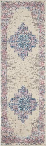 Nourison Grafix Grf14 Ivory/Pink Rug - Nourison - 99446477873