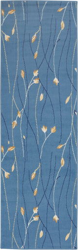 Nourison Grafix Grf15 Light Blue Rug - Nourison - 99446411761