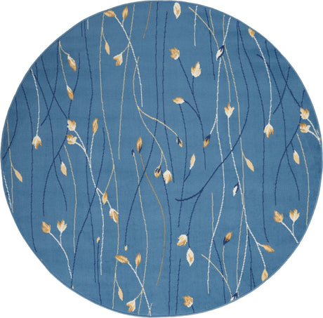 Nourison Grafix Grf15 Light Blue Rug - Nourison - 99446810298