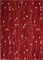 Nourison Grafix GRF15 Red Contemporary Area Rugs - 99446145185