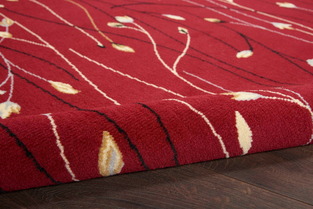 Nourison Grafix GRF15 Red Contemporary Area Rugs - 99446401151