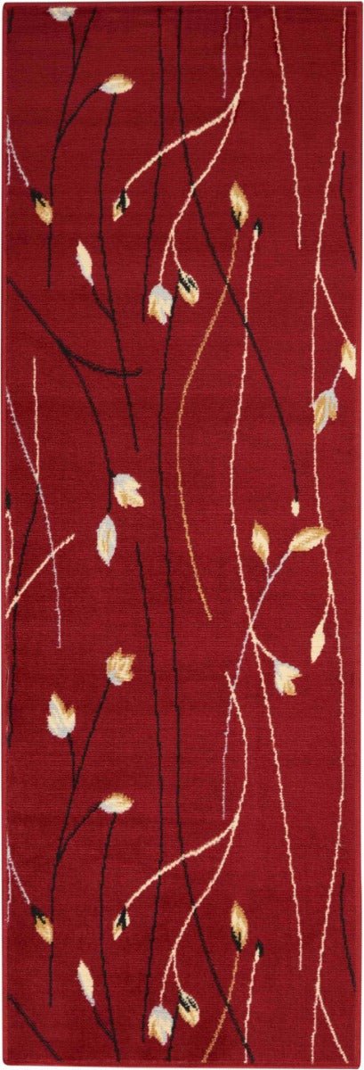 Nourison Grafix GRF15 Red Contemporary Area Rugs - 99446401151