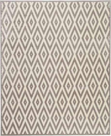 Nourison Grafix Grf18 White/Grey Rug - Nourison - 41184