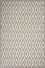 Nourison Grafix Grf18 White/Grey Rug - Nourison - 99446719485