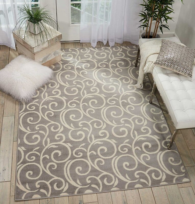 Nourison Grafix Grf19 Grey Rug - Nourison - 41192