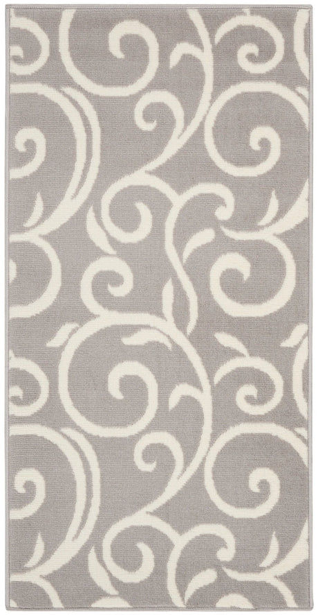 Nourison Grafix Grf19 Grey Rug - Nourison - 99446810458