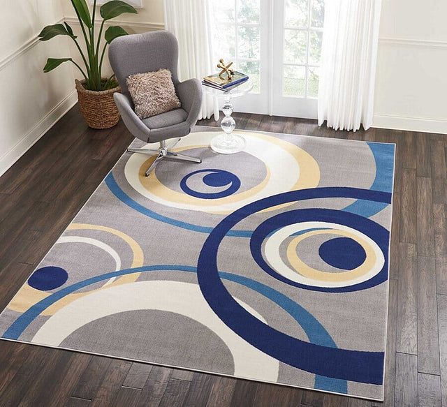 Nourison Grafix Grf21 Grey Rug - Nourison - 41206