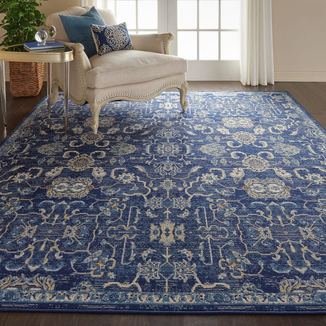 Nourison Grafix Grf24 Navy Rug - Nourison - 99446472236