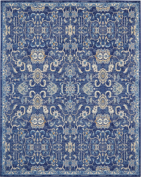 Nourison Grafix Grf24 Navy Rug - Nourison - 99446472236