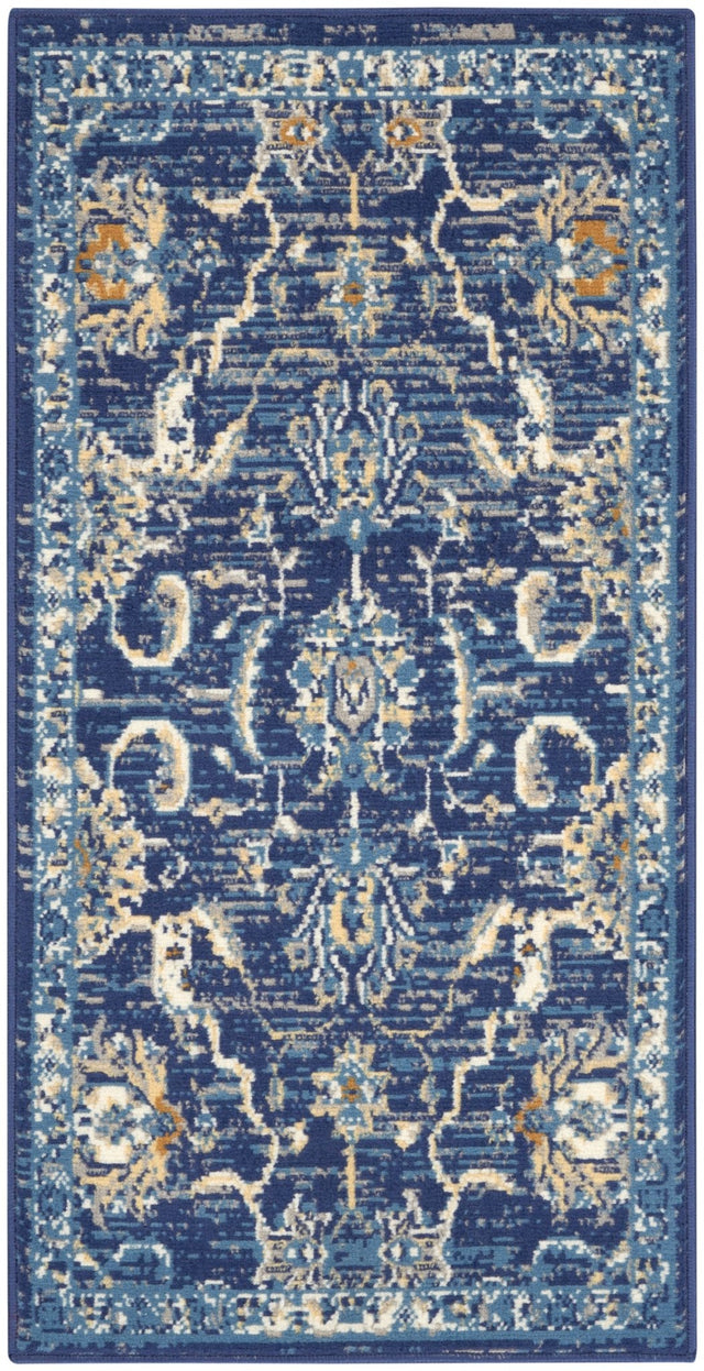 Nourison Grafix Grf24 Navy Rug - Nourison - 99446809742