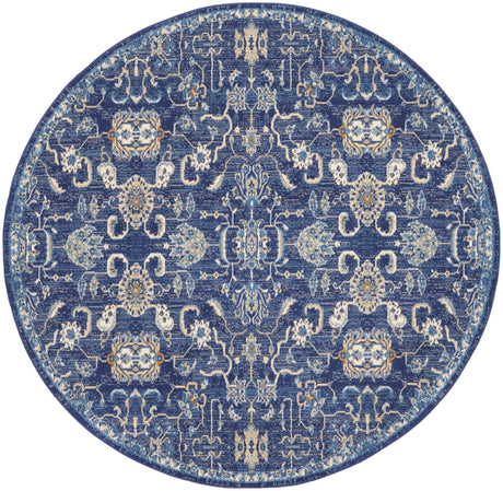 Nourison Grafix Grf24 Navy Rug - Nourison - 99446809780