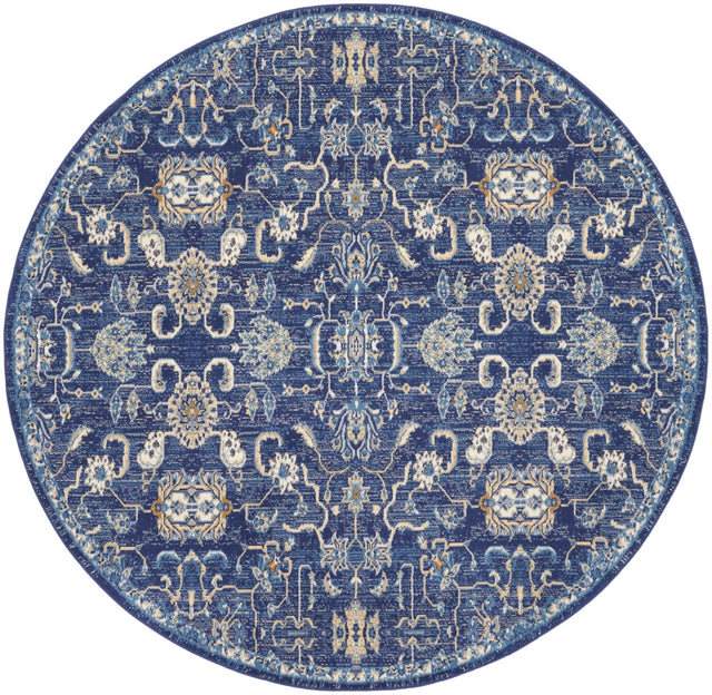 Nourison Grafix Grf24 Navy Rug - Nourison - 99446809780