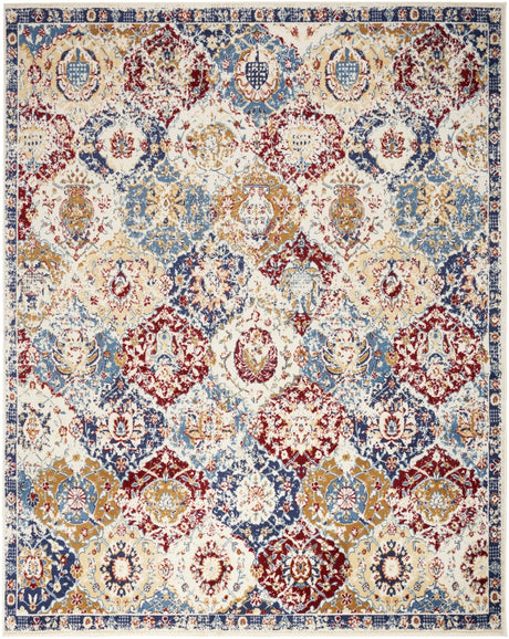 Nourison Grafix Grf31 Blue Multicolor Rug - Nourison - 99446900418