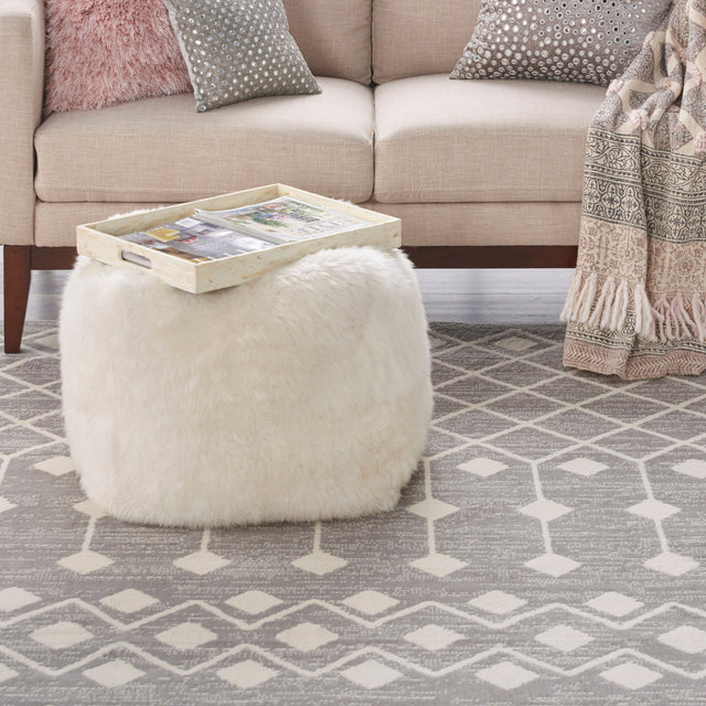 Nourison Grafix Grf37 Grey Rugs - Nourison - 99446753045