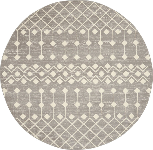 Nourison Grafix Grf37 Grey Rugs - Nourison - 99446753045