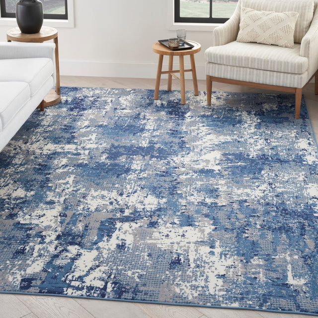 Nourison Grafix Grf38 Navy Blue Rug - Nourison - 99446906977